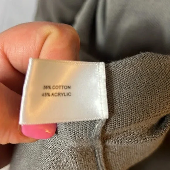 Cullen Studded Hooded Open Front Cardigan Olive Gray Size Small Pockets - Picture 10 of 12